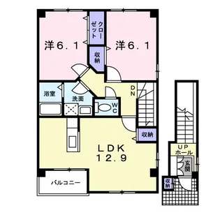 プレッソ・ラーゴ【2階】の間取り