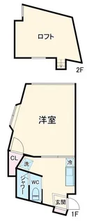 ケアンツ囲護台【1階】の間取り