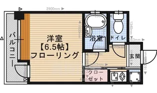 ピュアドームサクセス平尾【6階】の間取り