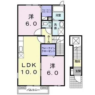 サミットヴィラB【2階】の間取り