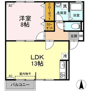カーサ・みやにし【2階】の間取り