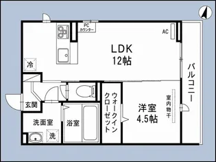 コートテラ【1階】の間取り