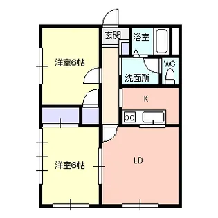 サニープレイス【2階】の間取り