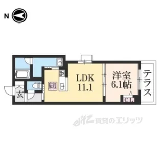 ViaSoleやましな【1階】の間取り