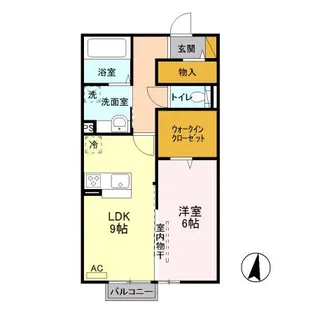 ココアスクエア【2階】の間取り