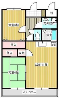 サンセール郡家【2階】の間取り