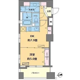 カスタリア高輪台【2階】の間取り