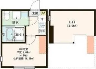 アーディヤ未来【2階】の間取り