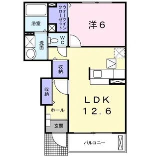 ブリッサC【1階】の間取り