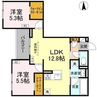セレスティア上井草【2階】の間取り