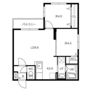 La Vita澄川(ラヴィータ澄川)【2階】の間取り