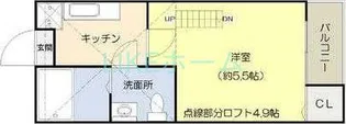 アーカンシェル船橋【2階】の間取り