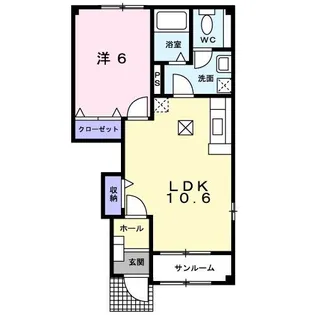 プラスペリティー【1階】の間取り