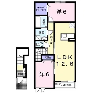 ウィステリアF I【2階】の間取り