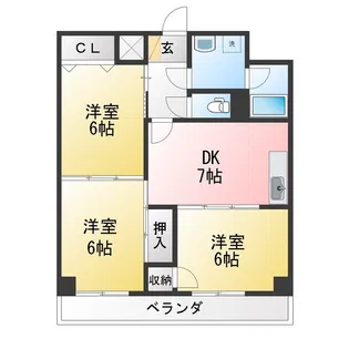 ライオンズマンション西川口第5【4階】の間取り