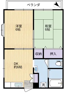 メゾンやすい【2階】の間取り