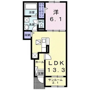 ソバーユ【1階】の間取り