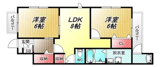 ランピード【2階】の間取り