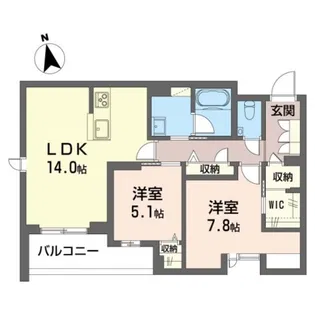 フォーシーズン南多摩【4階】の間取り