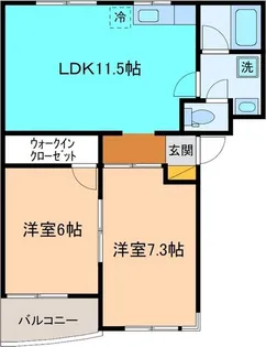 メゾン旭平【3階】の間取り