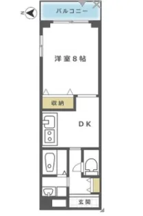 メチエ自由が丘【2階】の間取り