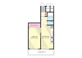 マンションヴィップ新宿御苑【4階】の間取り