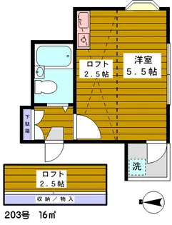 ピオニー板橋【2階】の間取り