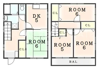 徳島県小松島市金磯町【一戸建】の間取り