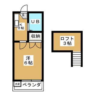 タケデンコーポ【2階】の間取り