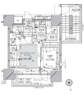 ピアース渋谷【8階】の間取り