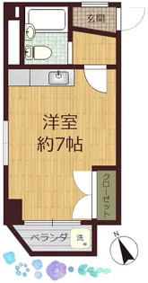 エステート清水【2階】の間取り