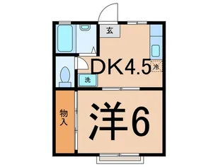 ウッデイ 6【2階】の間取り