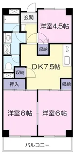 いづみハイツ【3階】の間取り