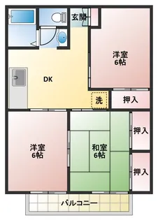 セジュール神長【1階】の間取り