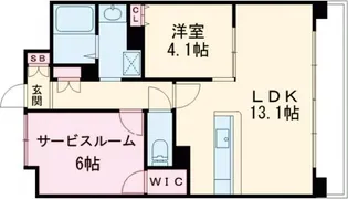 Sophia court宿院【7階】の間取り