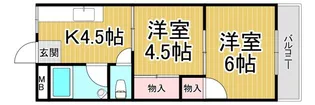 寿コーポ【3階】の間取り