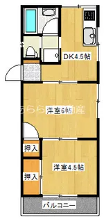 静岡県浜松市中央区四本松町【アパート】の間取り