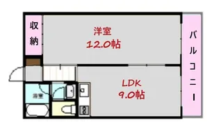 藤ケ丘ハイツ【4階】の間取り