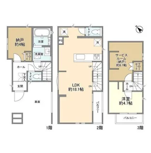 東京都昭島市中神町【一戸建】の間取り