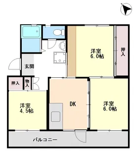 グリーンハウス【2階】の間取り
