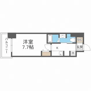 URBANLINK森小路駅前【7階】の間取り