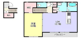 弐番NAGAYA 丁【2階】の間取り