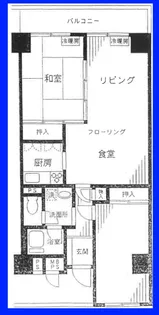 ヴェラハイツ日本橋浜町【11階】の間取り