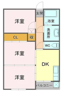 コーポ宮ケ崎【6階】の間取り