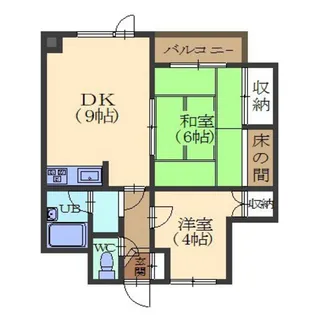 マンションイーストリバー【2階】の間取り