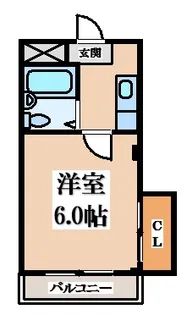1Kの間取り画像