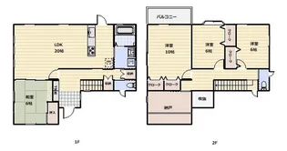 広島県廿日市市四季が丘2【一戸建】の間取り