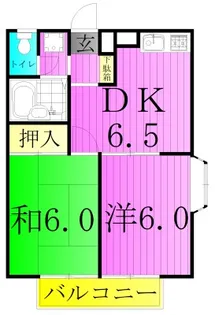 エステートピアエース【2階】の間取り