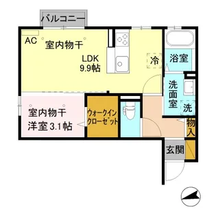 新潟県長岡市寿1【アパート】の間取り