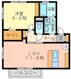 東京都世田谷区桜丘4【アパート】の間取り